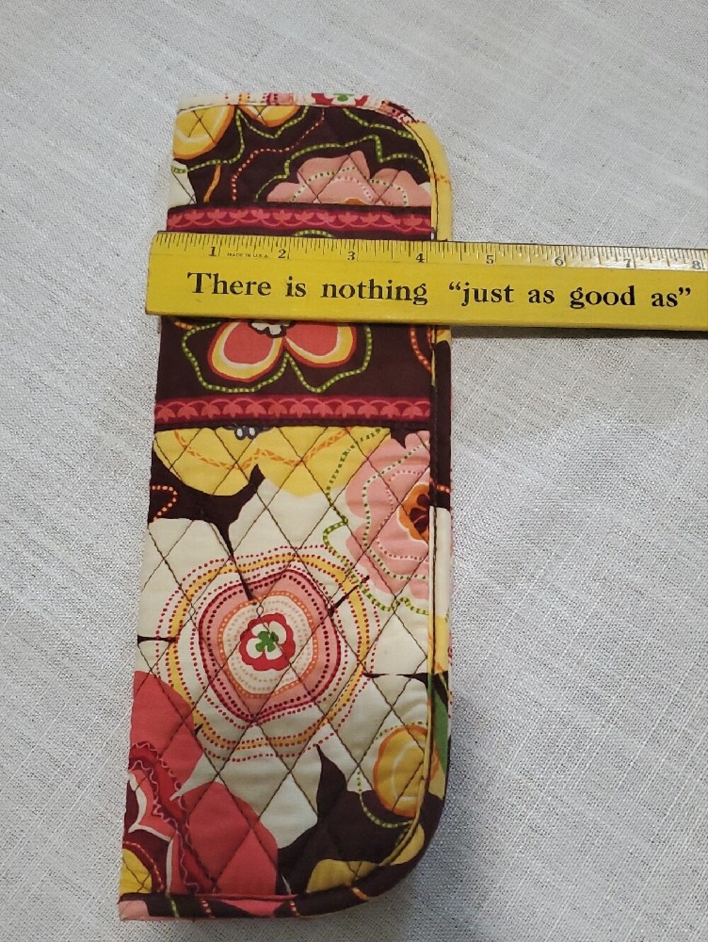 Vera Bradley Brown Floral Curling,flattening irons/anything That Fits. 12x4in - Picture 7 of 7